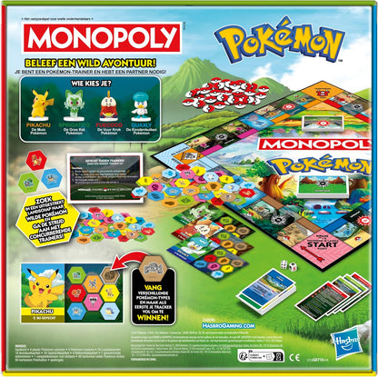 Monopoly Pokémon-editie, bordspel - Nederlandse versie