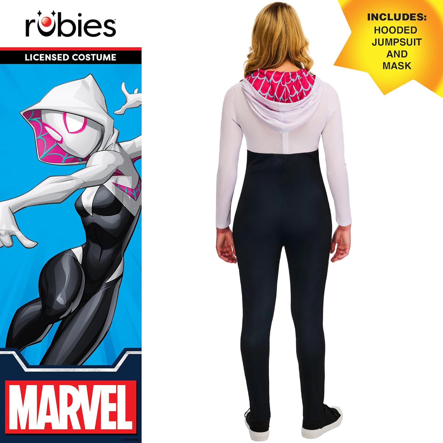 Rubies Official Ghost Spider Adult Costume, Adult Fancy Dress