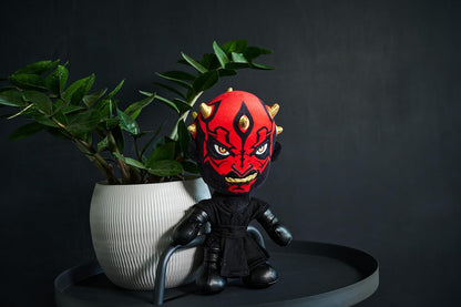 Simba, Peluche Disney Star Wars Darth Maul, 25 cm en Caja, Acabado detallado, Cuernos Dorados, optimo para Fans y coleccionistas (6315870555