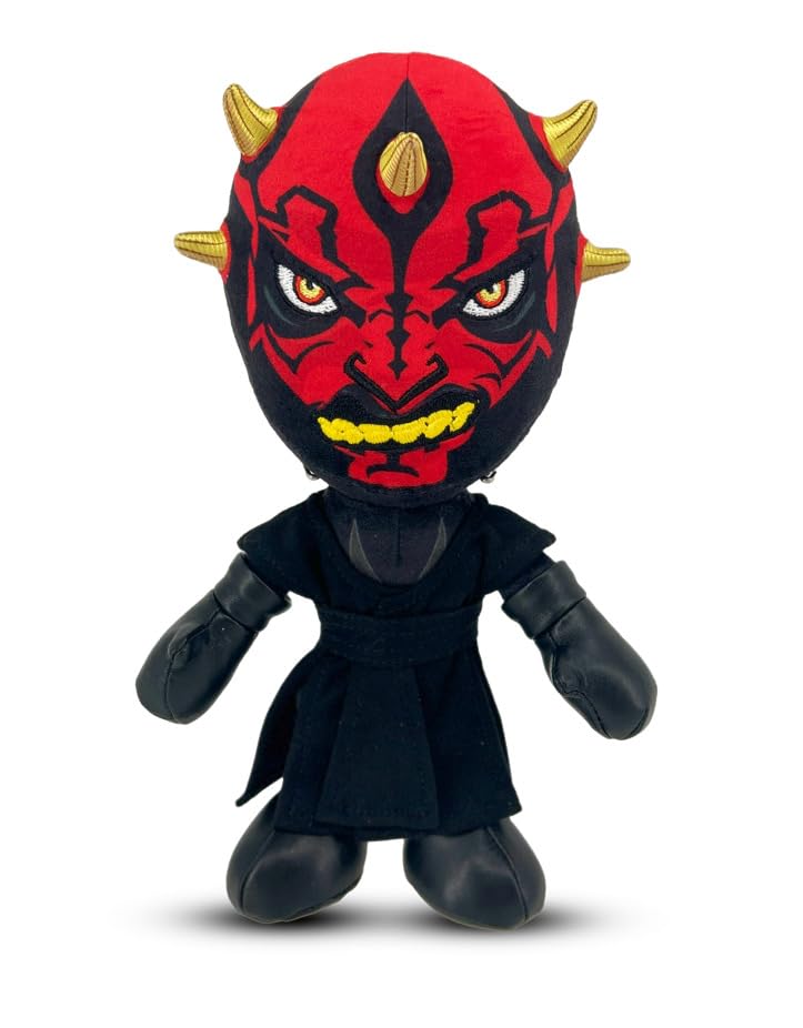 Simba, Peluche Disney Star Wars Darth Maul, 25 cm en Caja, Acabado detallado, Cuernos Dorados, optimo para Fans y coleccionistas (6315870555