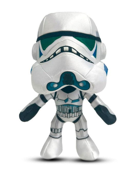 Simba Peluche Star Wars Soldado de Asalto Stormtrooper 25 cm, Bordado de Calidad, Mezcla de Tejidos, Detalle de Armadura y Casco icónico, artículo Coleccionable (6315870556