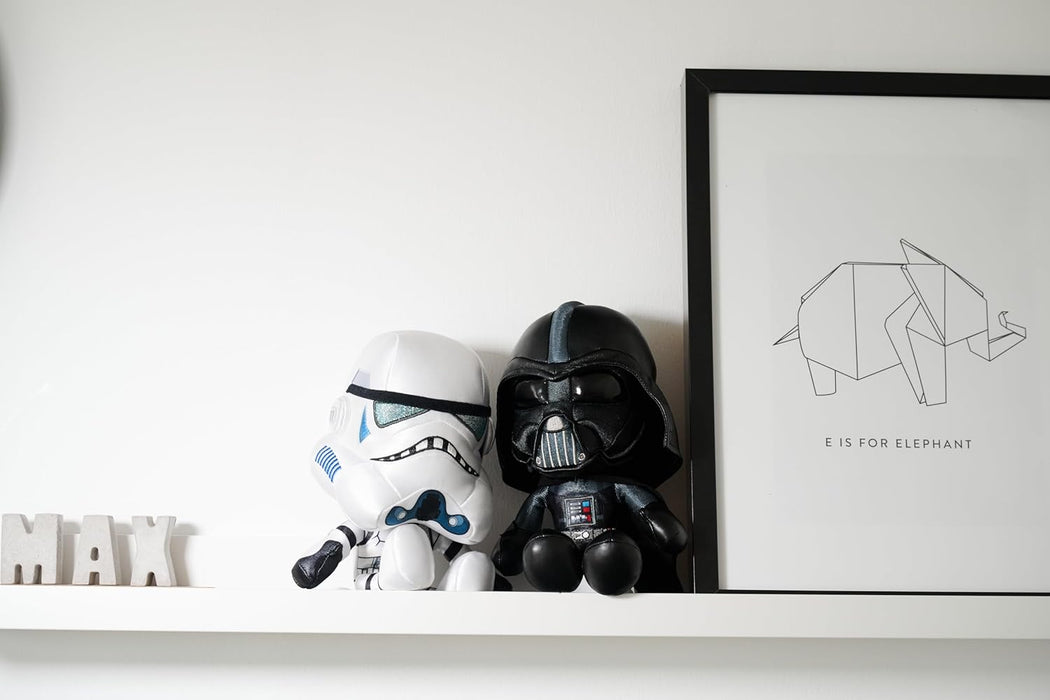 Simba Peluche Star Wars Soldado de Asalto Stormtrooper 25 cm, Bordado de Calidad, Mezcla de Tejidos, Detalle de Armadura y Casco icónico, artículo Coleccionable (6315870556