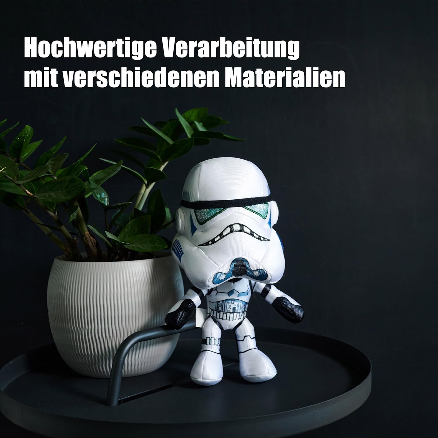 Simba Peluche Star Wars Soldado de Asalto Stormtrooper 25 cm, Bordado de Calidad, Mezcla de Tejidos, Detalle de Armadura y Casco icónico, artículo Coleccionable (6315870556