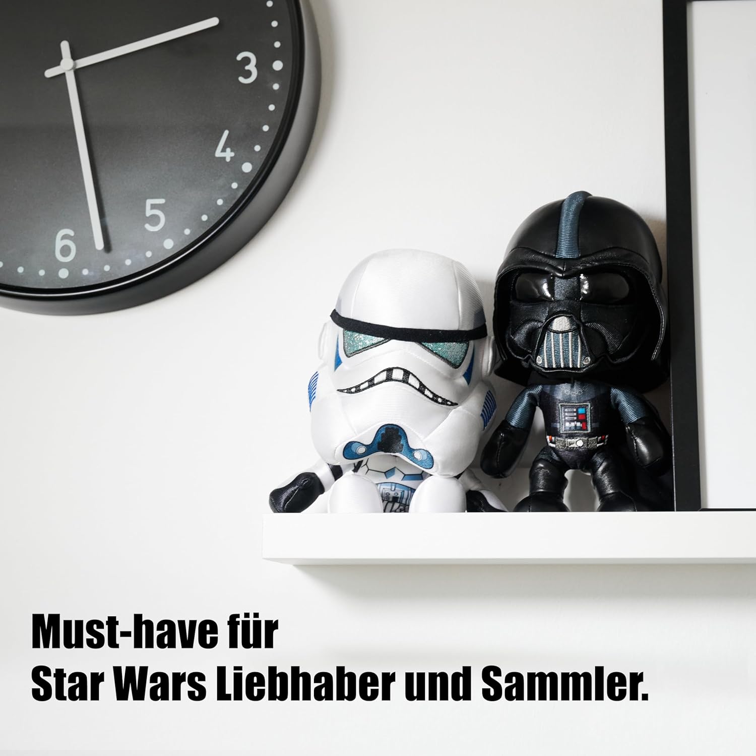 Simba Peluche Star Wars Soldado de Asalto Stormtrooper 25 cm, Bordado de Calidad, Mezcla de Tejidos, Detalle de Armadura y Casco icónico, artículo Coleccionable (6315870556