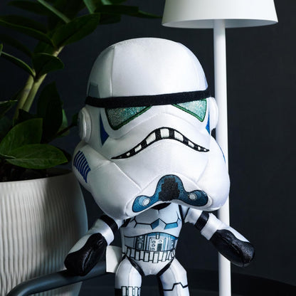 Simba Peluche Star Wars Soldado de Asalto Stormtrooper 25 cm, Bordado de Calidad, Mezcla de Tejidos, Detalle de Armadura y Casco icónico, artículo Coleccionable (6315870556