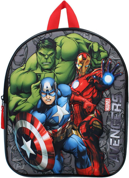 Vadobag Backpack 3D Avengers Simply Special 32 x 26 x 11 cm, gray, 32x26x11 cm