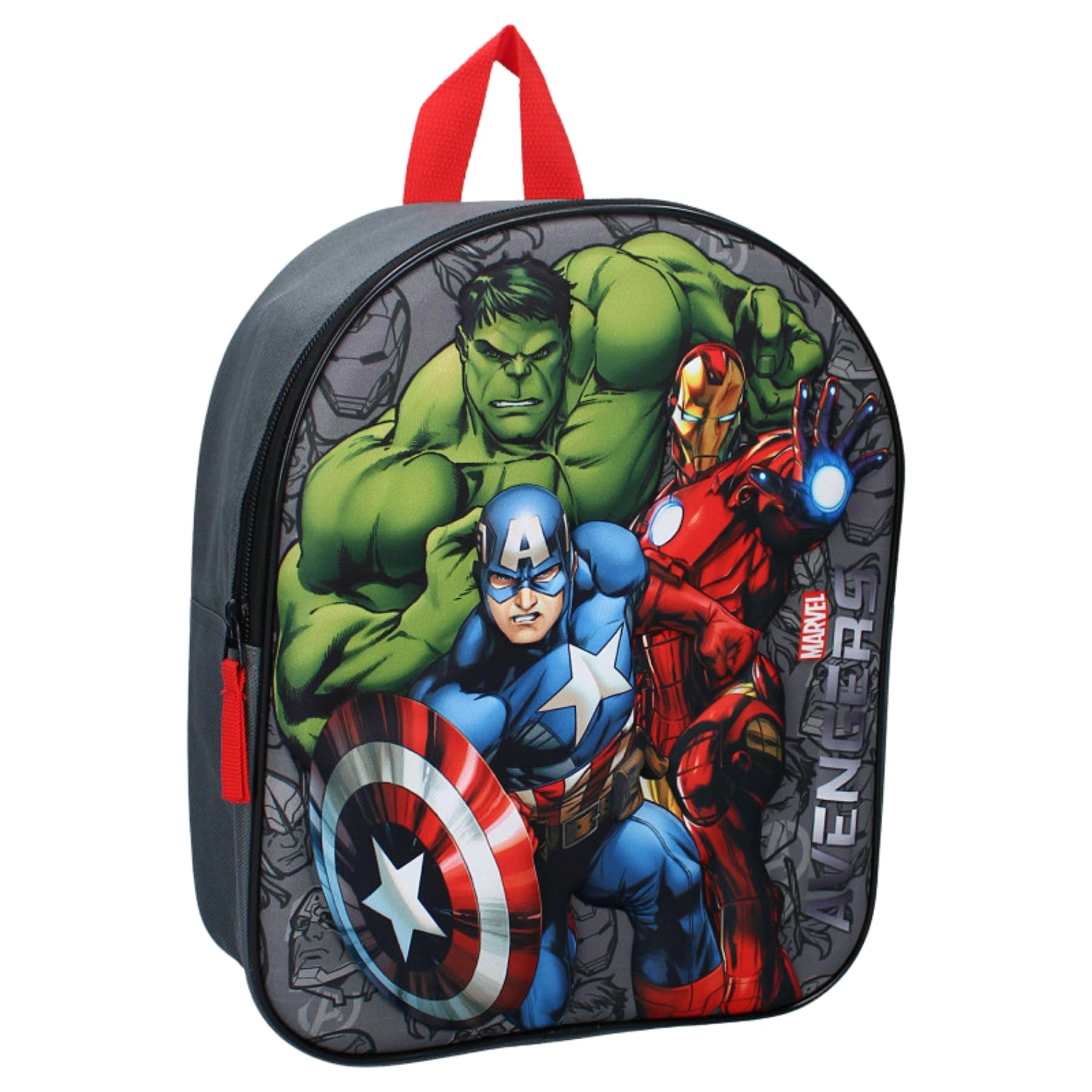 Vadobag Backpack 3D Avengers Simply Special 32 x 26 x 11 cm, gray, 32x26x11 cm