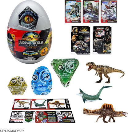 Jurassic World REBIRTH CAPTIVZ SURPRISE EGG. EXCLUSIVE SUPER SIZED POP N LOCK DINOS. IDEAL PRESENT FOR BOYS AND GIRLS.