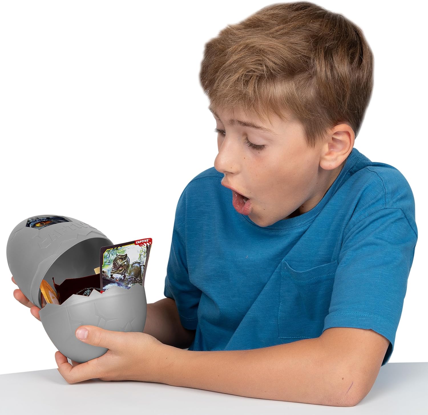 Jurassic World REBIRTH CAPTIVZ SURPRISE EGG. EXCLUSIVE SUPER SIZED POP N LOCK DINOS. IDEAL PRESENT FOR BOYS AND GIRLS.