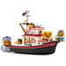TUBBZ Jaws Floating Orca Boat Model Collectible Bundle Bath Playset – Comprend Bruce le requin et Mini Quint, Hooper et Brody Duck Figurines