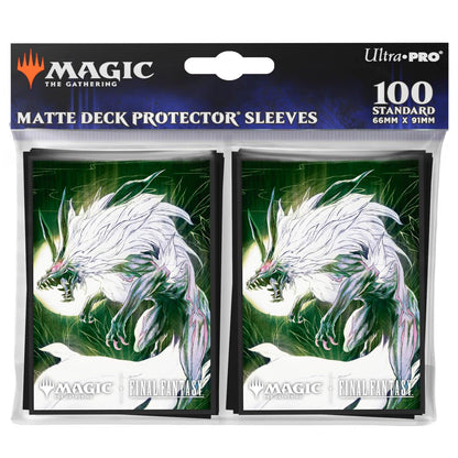 Ultra PRO - Final Fantasy x Universes Beyond Summon Fenrir 100ct Deck Protector Sleeves for Magic: The Gathering | Trading Card Accessories, Collectible Card Game Gear, Final Fantasy Collectibles