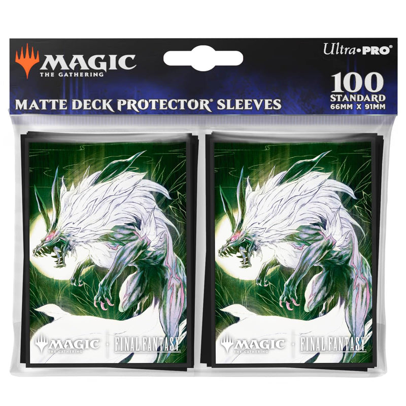 Ultra PRO - Final Fantasy x Universes Beyond Summon Fenrir 100ct Deck Protector Sleeves for Magic: The Gathering | Trading Card Accessories, Collectible Card Game Gear, Final Fantasy Collectibles