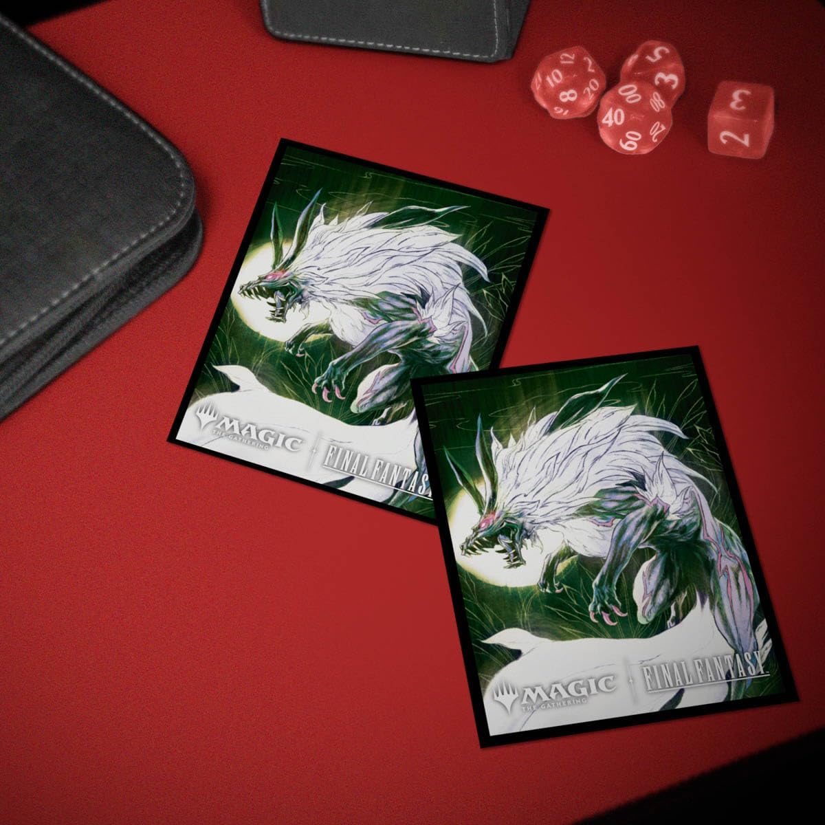 Ultra PRO - Final Fantasy x Universes Beyond Summon Fenrir 100ct Deck Protector Sleeves for Magic: The Gathering | Trading Card Accessories, Collectible Card Game Gear, Final Fantasy Collectibles