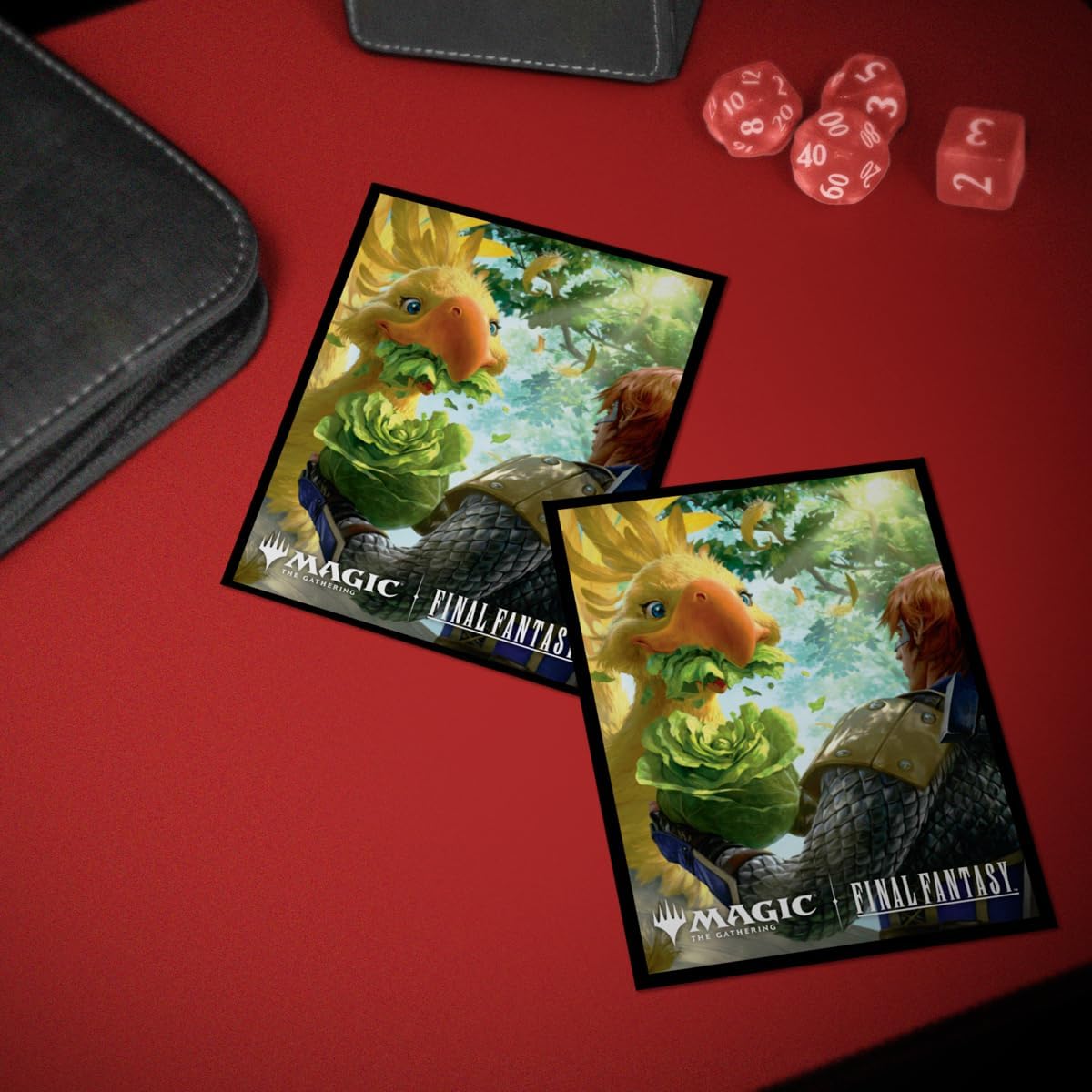 Ultra PRO - Final Fantasy x Universes Beyond Gysahl Greens 100ct Deck Protector Sleeves for Magic: The Gathering | Trading Card Accessories, Collectible Card Game Gear, Final Fantasy Collectibles