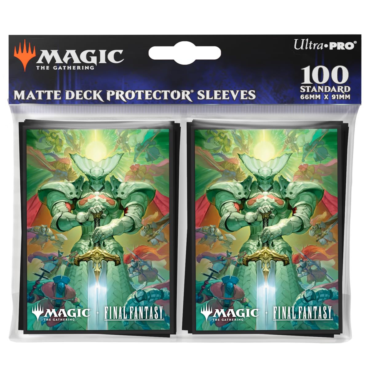 Ultra PRO - Final Fantasy x Universes Beyond Summon Knights of The Round 100ct Deck Protector Sleeves for Magic: The Gathering | Trading Card Accessories, Collectible Games, Final Fantasy Collectibles