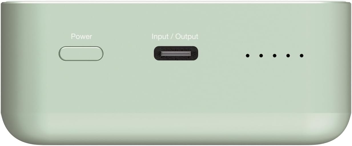 Verbatim Charge 'n' Go Essentials Power Bank MagSafe 20000mAh 15W Magnetic PD 20W Fast Charge with LED Indicator for iPhone 16/15/14/13/12 Pro/Pro Max, Includes USB-C to USB-C Cable, Green