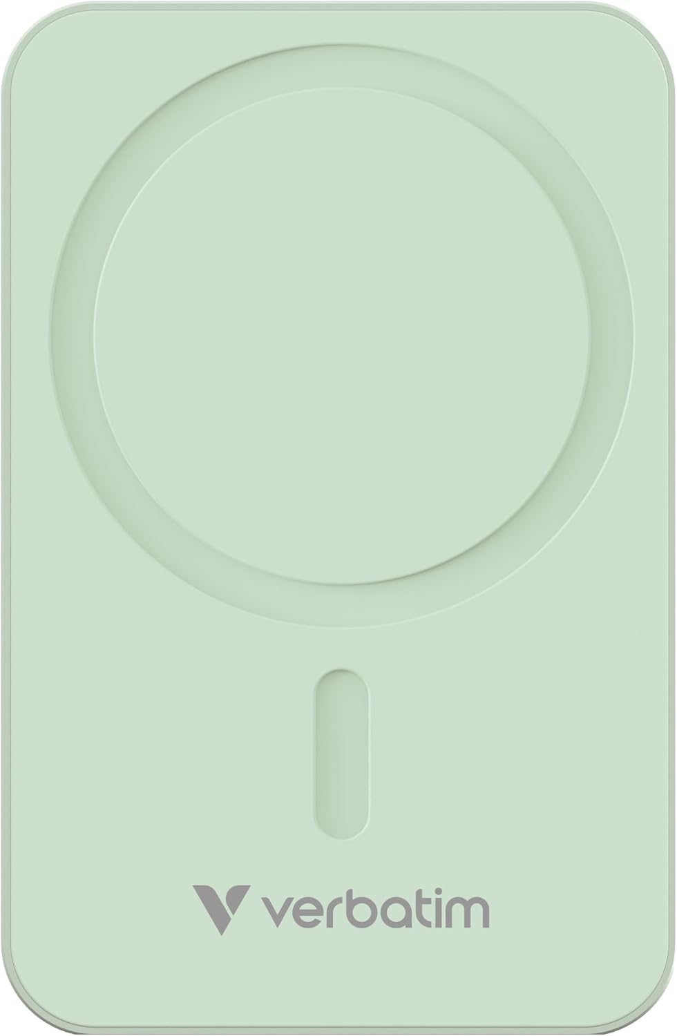 Verbatim Charge 'n' Go Essentials Power Bank MagSafe 20000mAh 15W Magnetic PD 20W Fast Charge with LED Indicator for iPhone 16/15/14/13/12 Pro/Pro Max, Includes USB-C to USB-C Cable, Green