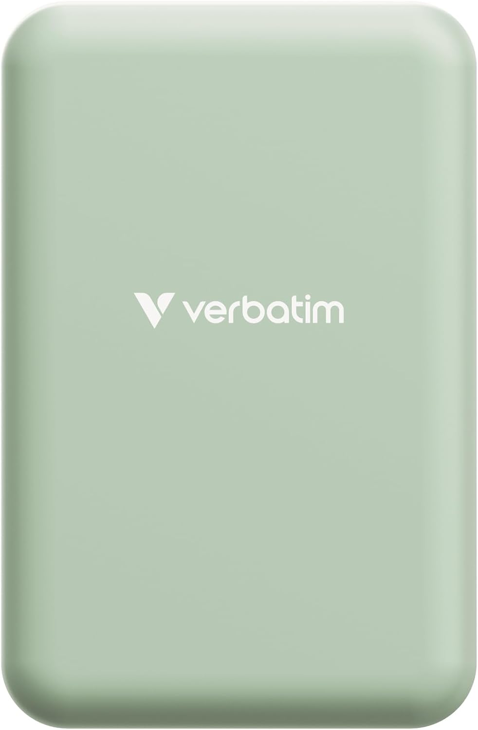 Verbatim Charge 'n' Go Essentials Power Bank MagSafe 20000mAh 15W Magnetic PD 20W Fast Charge with LED Indicator for iPhone 16/15/14/13/12 Pro/Pro Max, Includes USB-C to USB-C Cable, Green