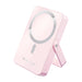 Verbatim Charge 'n' Go MagSafe Power Bank 10,000mAh Pink 15W Magnetic - PD 22W Fast Charge LED Indicator & Foldable Stand for iPhone 16/15/14/13/12 Pro/Pro Max - Includes USB-C Cable