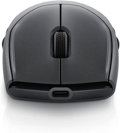 Alienware Tri-Mode AW720M Wireless Gaming Mouse, Optical Sensor, 8 Configurable Buttons, Fast-Charging, Grey