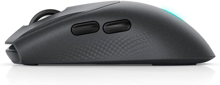Alienware Tri-Mode AW720M Wireless Gaming Mouse, Optical Sensor, 8 Configurable Buttons, Fast-Charging, Grey