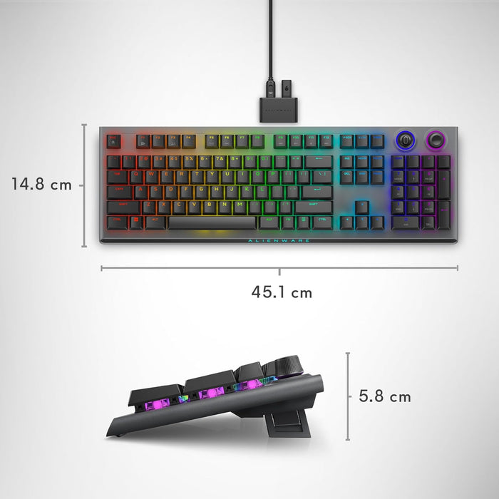 Alienware Tri-Mode Wireless Gaming Keyboard - AW920K (Dark Side of the Moon