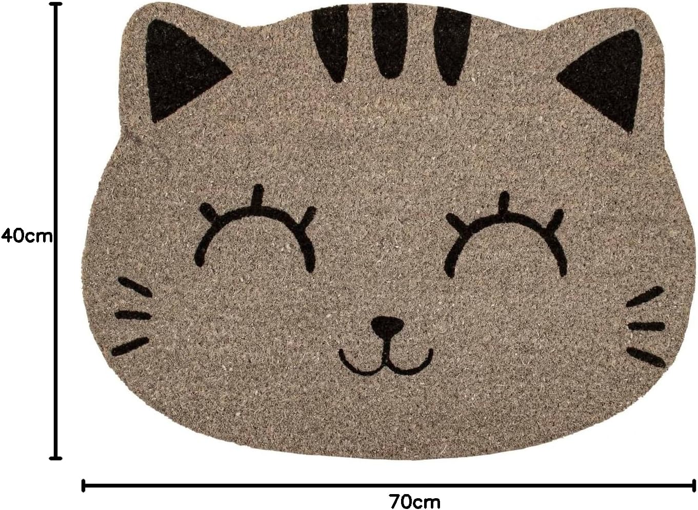 Itotal - Doormat Grey Cat - Grey