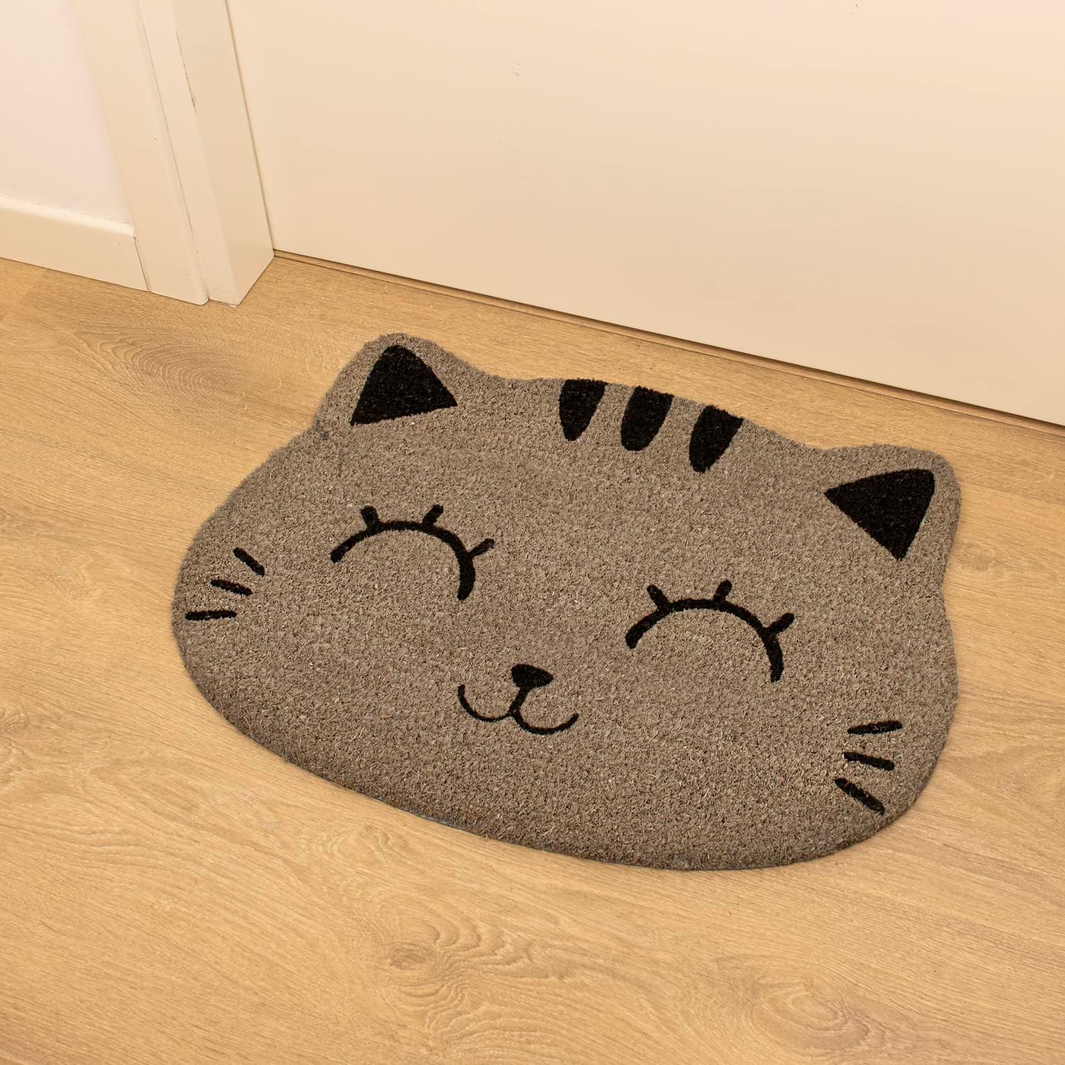 Itotal - Doormat Grey Cat - Grey