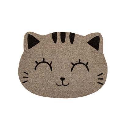 Itotal - Doormat Grey Cat - Grey
