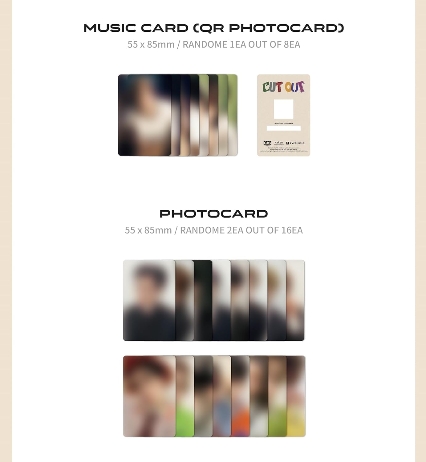 WHIB 1ST SINGLE ALBUM'Cut-Out (EVER MUSIC ALBUM ver.)'(韓国盤）