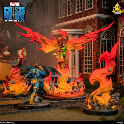 Asmodee | Marvel Crisis Protocol - Phoenix & Phoenix Unleashed | Tabletop Miniatures Game | Ages 14+ | 2 Players | 90+ Minutes Playing Time