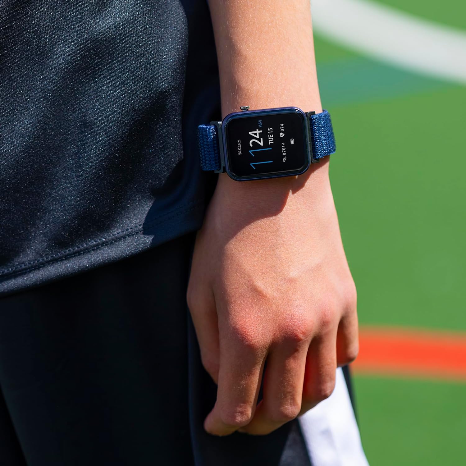 Tikkers Smart Series 13 Navy Riptape Strap Smart watch