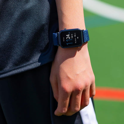 Tikkers Smart Series 13 Navy Riptape Strap Smart watch
