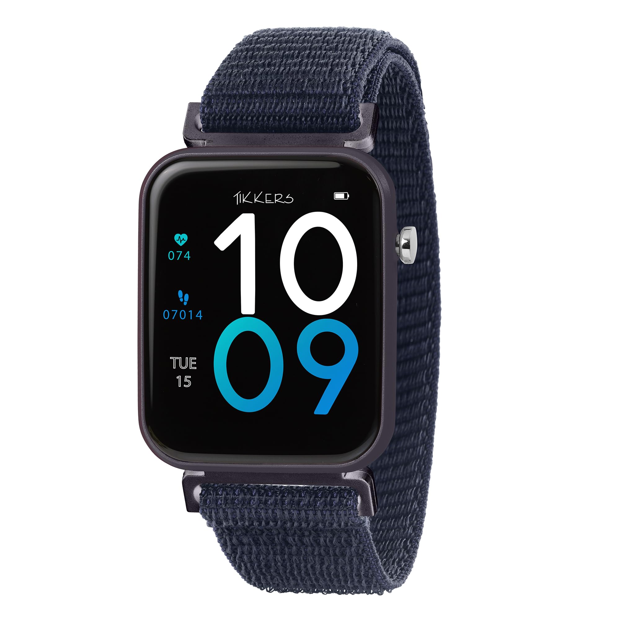Tikkers Smart Series 13 Navy Riptape Strap Smart watch