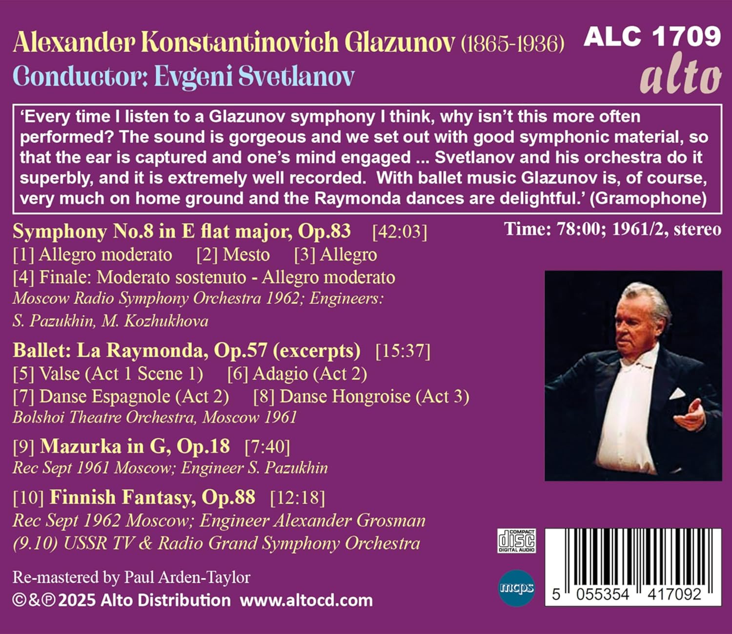 Sinfonie Nr. 8/la Raymonda/+