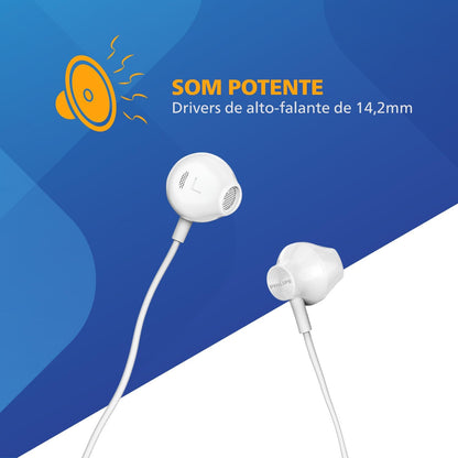 Auricolare Cablato+Microfono White