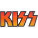 KISS Patch Cut Out Band Logo Official Black Woven Iron On 40 x 95mm One Size