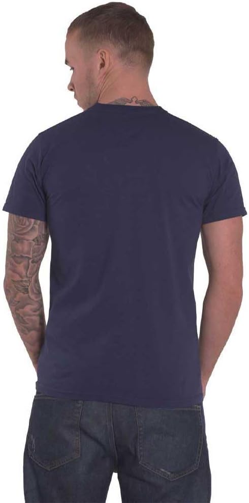 The Cure T Shirt Band Logo Official Unisex Navy Blue