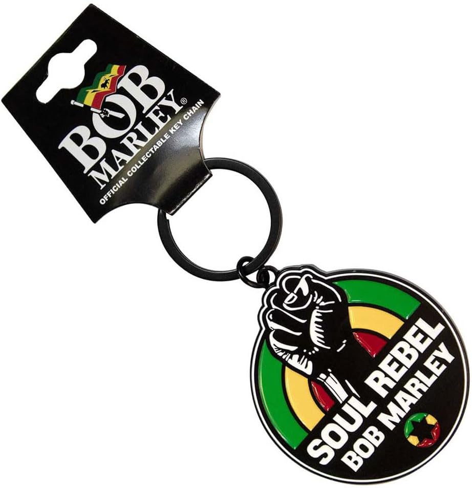 Bob Marley Soul Rebel Keyring Keychain One Size