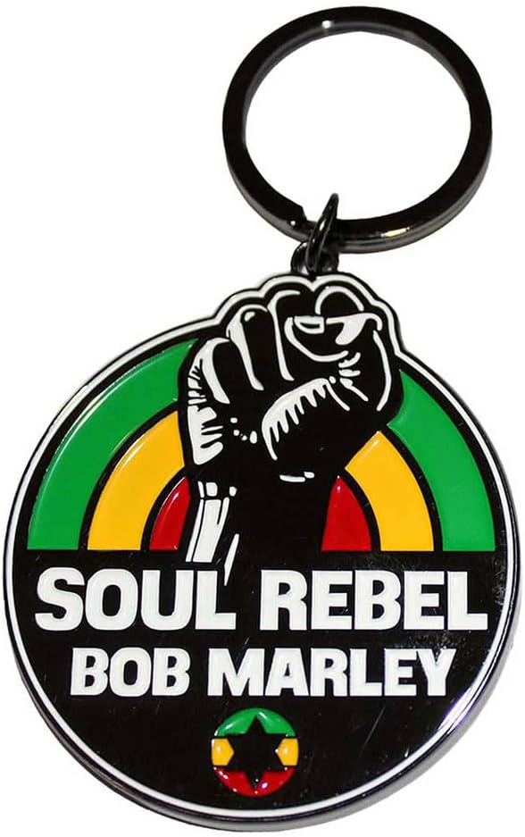 Bob Marley Soul Rebel Keyring Keychain One Size