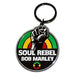 Bob Marley Soul Rebel Keyring Keychain One Size