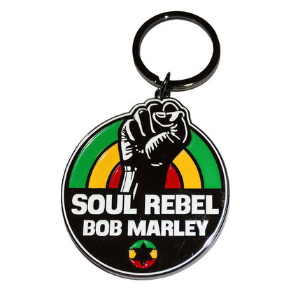Bob Marley Soul Rebel Keyring Keychain One Size