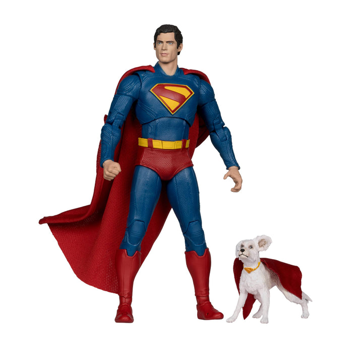 McFarlane DC Multiverse Superman and Krypto (Superman Movie) 7in Action Figure (Deluxe Theatrical Edition) Toys