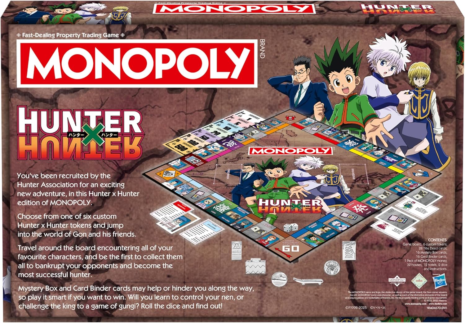Winning Moves Hunter x Hunter Monopoly classic board game perfect for 2–6 players and makes a great gift for fans aged 12 and up