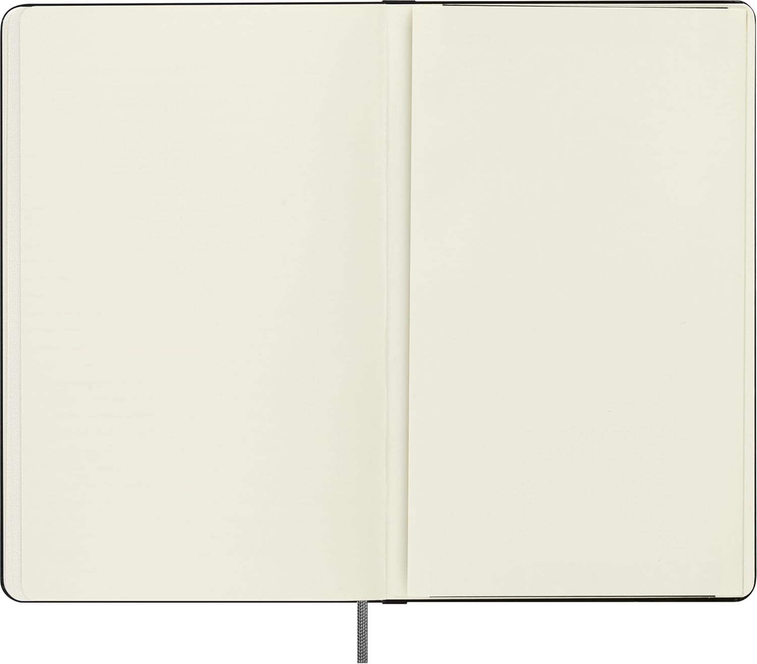 Moleskine Smart Planner 2026, 12-Month Weekly Digital Agenda, Elastic Closure, Black Color, Large Size 13x21 cm
