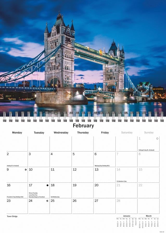 Carousel Worldwide, London 2026 A5 Wall Calendar