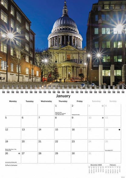 Carousel Worldwide, London 2026 A5 Wall Calendar