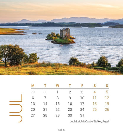 Carousel Worldwide, Scottish Lochs & Mountains 2026 Desk Calendar