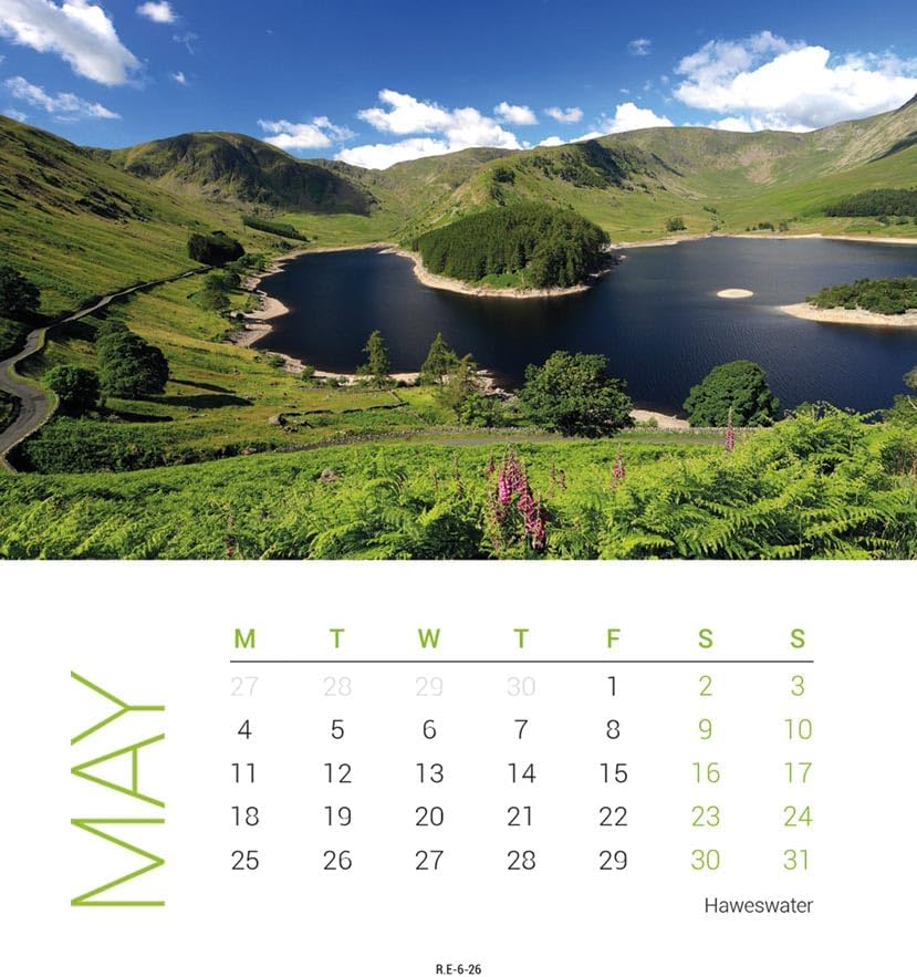 Carousel Worldwide, Lake District 2026 Desk Calendar