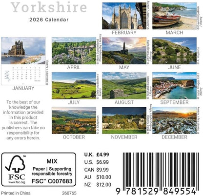 Carousel Worldwide, Yorkshire 2026 Desk Calendar